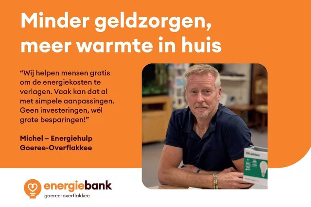 Energiebank helpt inwoners hun energierekening verlagen