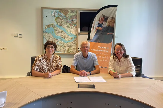 Gemeente en Deltawind verlengen samenwerking Energiebank