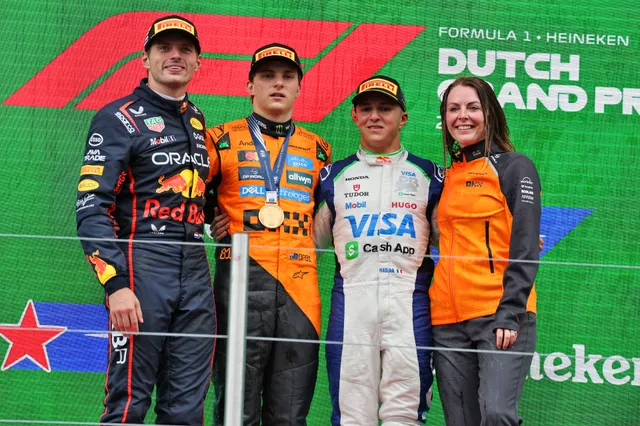 Piastri en Hadjar reageren geschokt op fortuinlijke Verstappen: 'Ohhhhhh!'