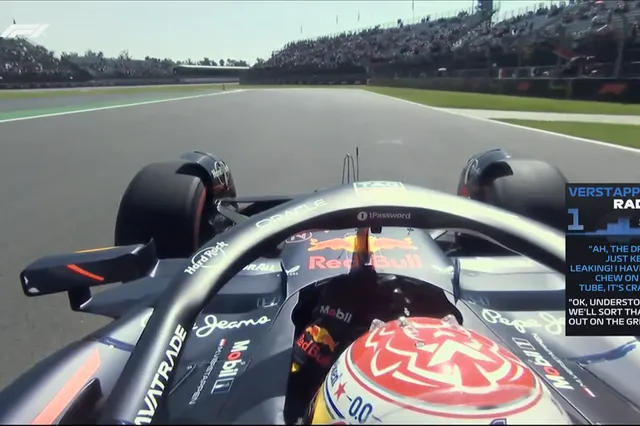 Problemen voor Max Verstappen onderweg naar de startgrid in Mexico