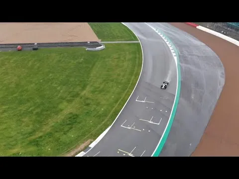 The new Mercedes out on track: the W17 captured in action