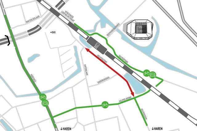 Helperzoom tien weken dicht vanaf maandag voor aanleg fietsstraat