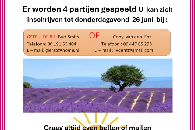 Eerste Zomerdoubletten Toernooi Image
