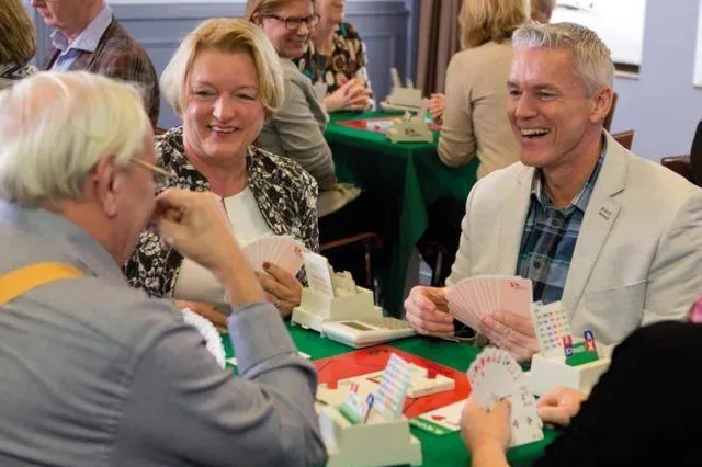 Diner bridge middag/avond. Image