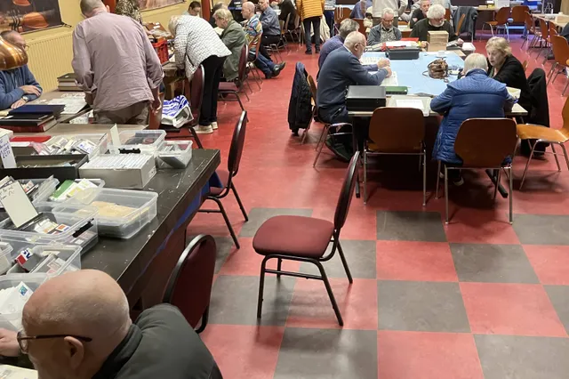 Postzegelbeurs met veiling Image