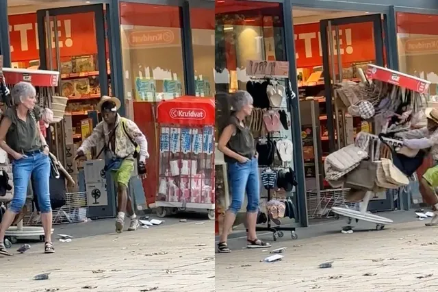 Man slaat de Kruidvat in Heerlen kort en klein