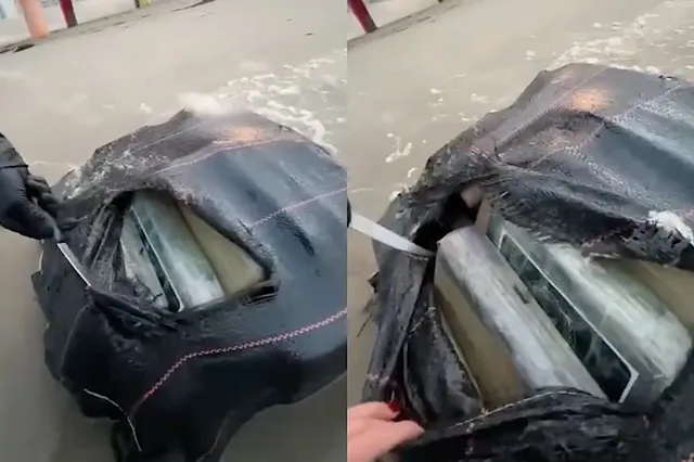 350 kilo cocaïne aangespoeld bij Scheveningen en Duindorp, politiebureau uit voorzorg op slot