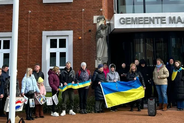 Gemeente Maasgouw hijst Oekraïense vlag om het land en haar bevolking te steunen