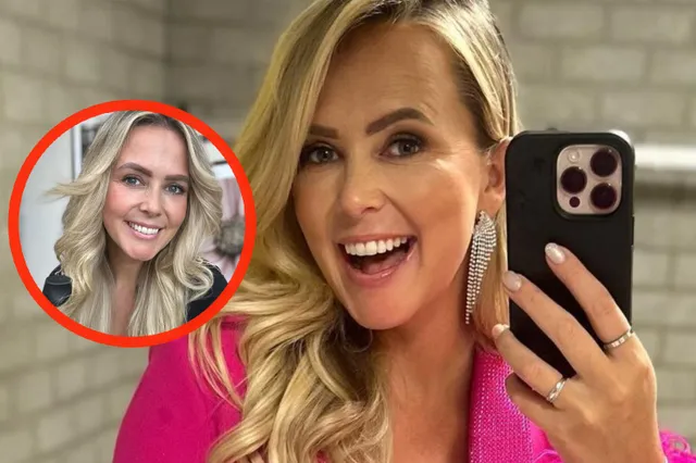 Foto: Monique Smit laat volgers diep in haar openhangende jasje kijken