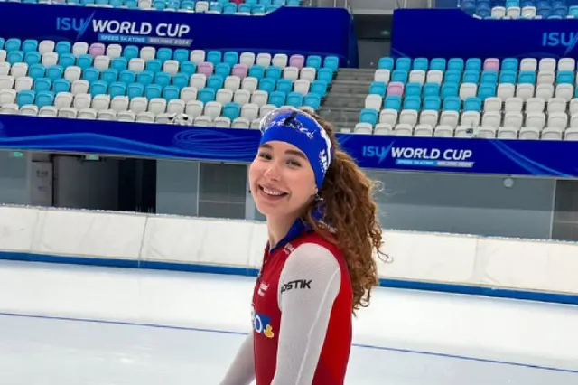 Schaatsster Michelle de Jong moet noodgedwongen stoppen en pakt vliegtuig naar huis (video)