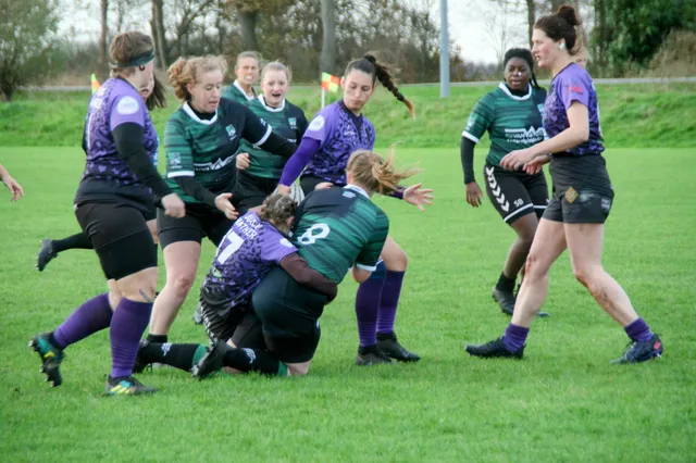 Ruime overwinning voor rugbydames The Black Panthers