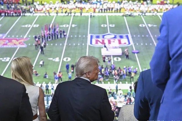 Trump woont als eerste zittende president Super Bowl bij 
