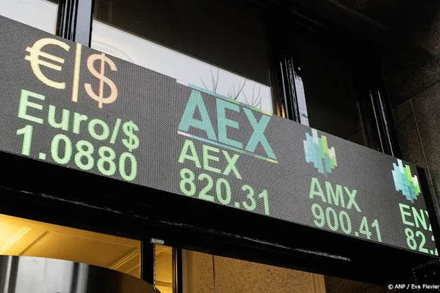 AEX-index op Damrak nadert hoogste stand ooit
