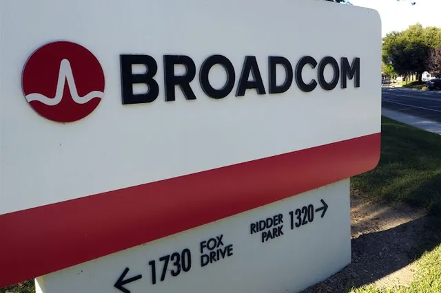 Broadcom stijgt op iets lager Wall Street