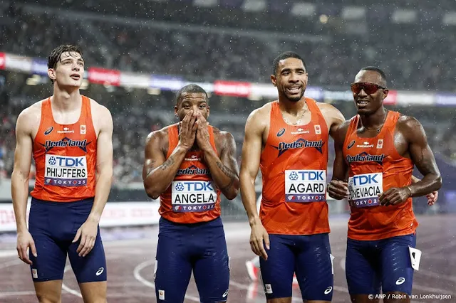 Estafettemannen achtste in finale 4x400 meter op WK in Tokio