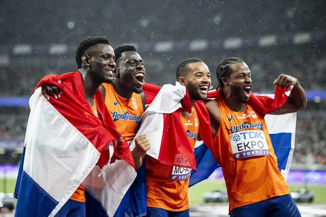 Sprinters verrassen met WK-brons op 4x100 meter estafette