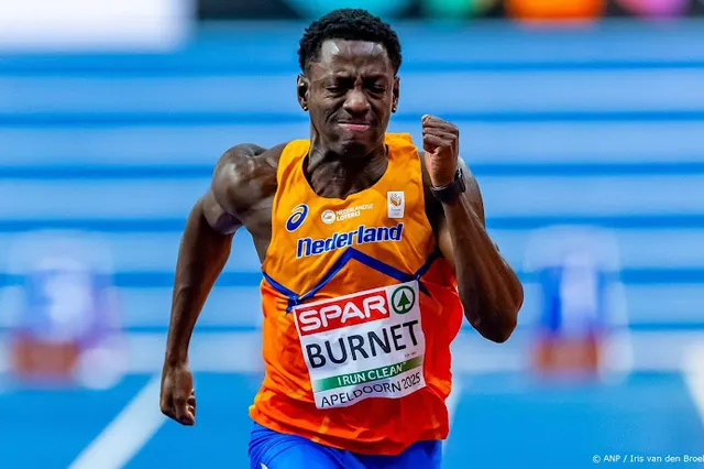 Atleet Burnet loopt nationaal record op 60 meter indoor