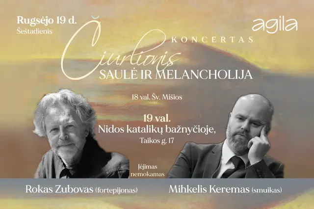 Čiurlionis – SAULĖ IR MELANCHOLIJA | Roko Zubovo ir Mihkelio Keremo koncertas Image
