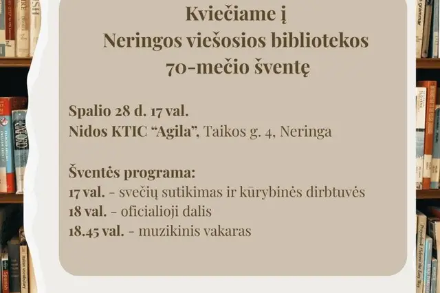 Neringos viešosios bibliotekos jubiliejus Image