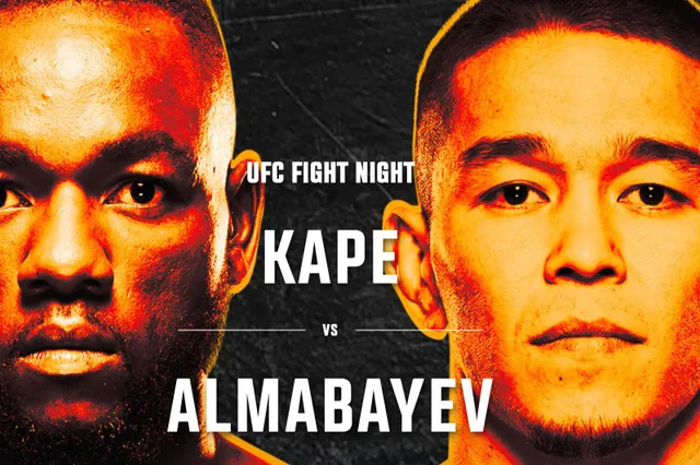 UFC Fight Night Kape vs. Almabayev: Hoe laat en waar kun je kijken?