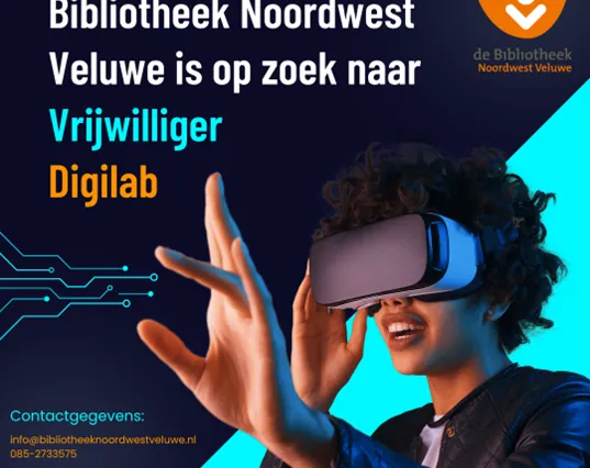 Vacature van de week: Bibliotheek Noordwest Veluwe Vrijwilliger Digilab