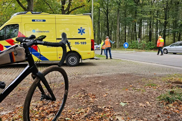 Wielrenner komt ten val op Nunspeterweg in Elspeet
