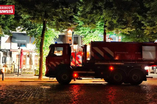 Wasmand in brand: restaurant op de Heuvel gevuld met rook
