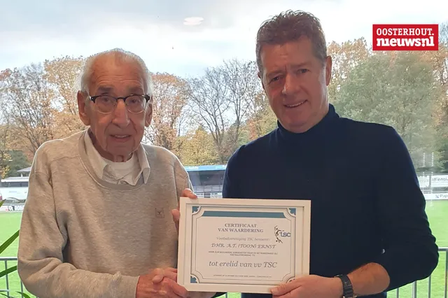 Toon Ernst (90) benoemd tot Erelid van TSC