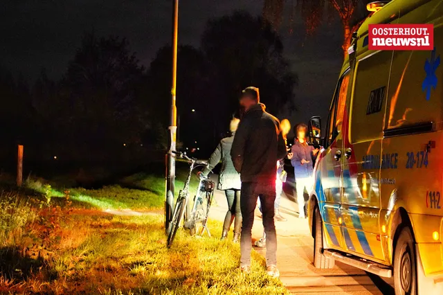 Fietser belandt in sloot aan het Kerkepad in Oosteind