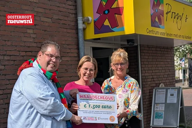 Goede Doelen Embleem levert 1500 euro op voor centrum Poppy’s