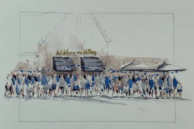Valburg in aquarel Image