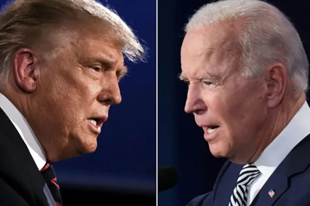 Donald Trump tegen Joe Biden: 'Kom dan!'