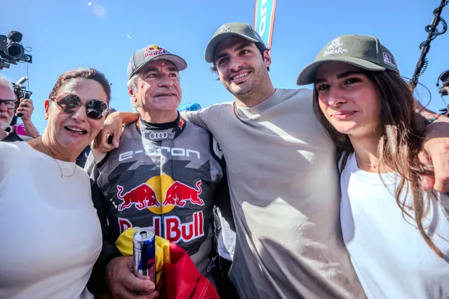Sainz Surprises His Dad At After Winning Dakar Rally