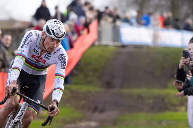 Michel Wuyts zweifelt nicht an der Dominanz von Mathieu van der Poel bei den Cyclocross-Weltmeisterschaften: "Wenn er in der zweiten Runde noch in der Spitzengruppe ist, dann aus Mitleid mit den Zuschauern"