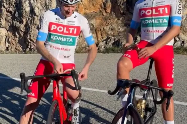 Das Team Polti Kometa wird beim Depart zum Giro d'Italia 2024 nicht fehlen