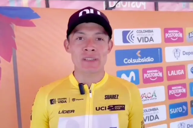Rodrigo Contreras hofft, auf der letzten Etappe der Tour Colombia die WorldTour und Richard Carapaz aufhalten zu können: "Es ist schwer, aber wir werden alles geben, wir werden durchhalten"