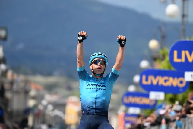 Astana Qazaqstan unter der Führung Alexey Lutsenkos beim Giro d'Italia 2024