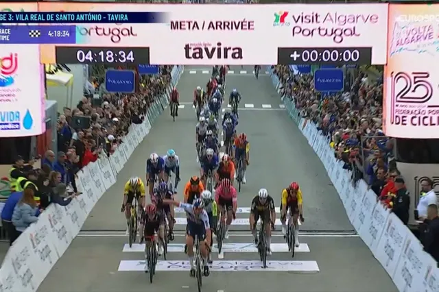 Jordi Meeus gewinnt die 3. Etappe bei der Volta ao Algarve vor Alberto Dainese und Biniam Girmay
