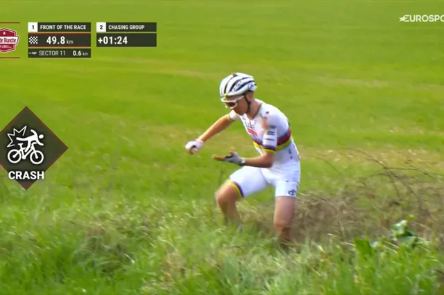 Tadej Pogacar stürzt: Tom Pidcock wartet auf ihn an der Spitze der Strade Bianche 2025!