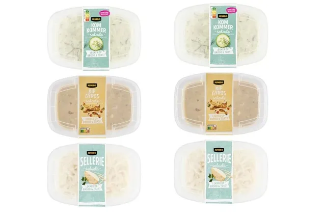 Mogelijk metaalstukjes in diverse salades van de Jumbo