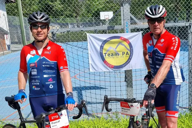 Martin de Vries en Pascal Melse fietsen €7500 bij elkaar bij Alpe d’HuZes