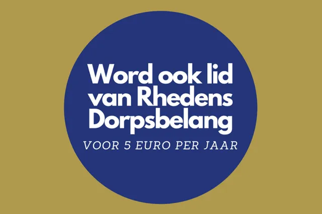 Posteractie en nieuwe folder Rhedens Dorpsbelang