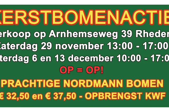 Kerstbomenactie Team PA uit Rheden Image