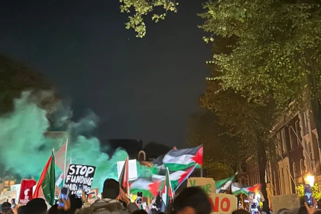 Pro-Palestina demonstratie in Utrecht: ''Nederland is het probleem''