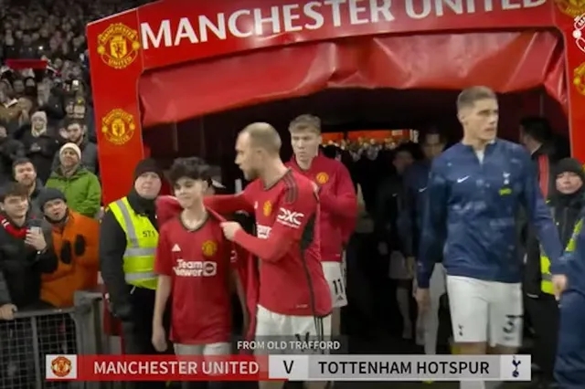 Skælvende skoleelev fra Dubai fik Christian Eriksens jakke på Old Trafford