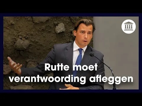 Filmpje! Thierry Baudet fileert het kabinet: 'Ze offeren Nederland op voor hun eigen internationale imago'