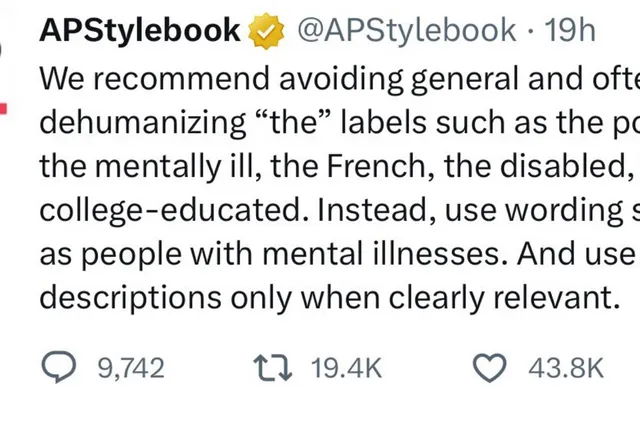 AP heeft verontwaardiging gezaaid met bizarre tweet waarin "De Fransen" een belediging wordt genoemd