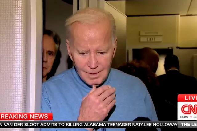 Filmpje! Totaal demente Azlheimer-patiënt Joe Biden kan niet communiceren met de pers