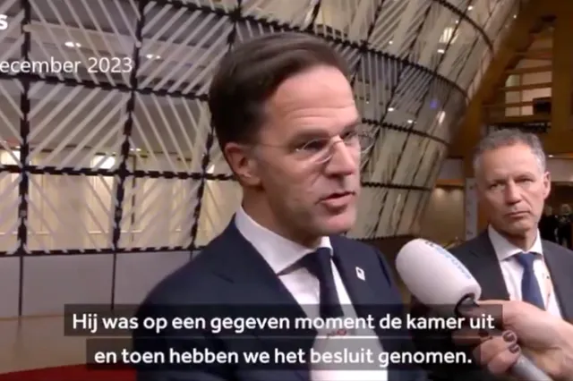 Filmpje! Rutte heel trots op plan Scholz: 'We stemden snel toen Orban naar de wc moest'