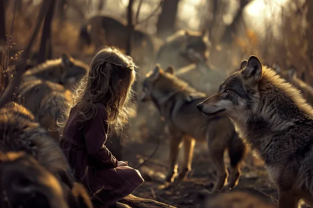 michaelvdgalien a pack of wolves hunt a little girl ar 32 729f1466 ea5a 40e0 99ac a143dc8de3b0 2